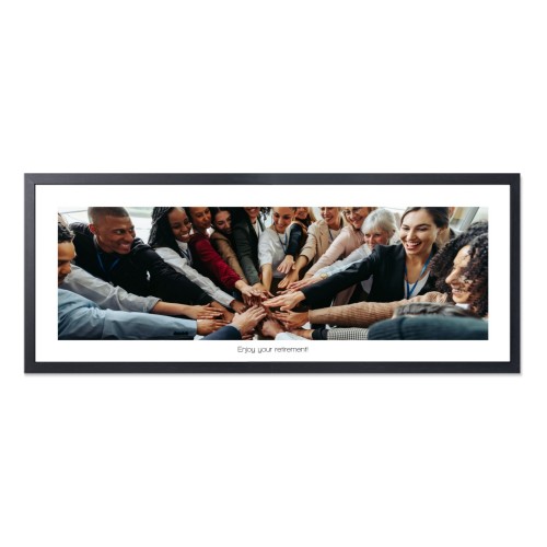 Innrammet poster 30 x 80 cm Svart