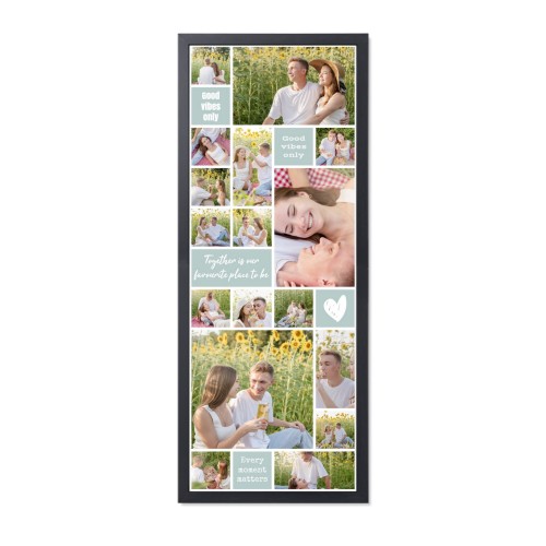 Indrammet plakat 30 x 80 cm Sort