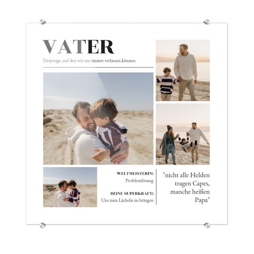 Foto hinter Acrylglas 40 x 40 cm