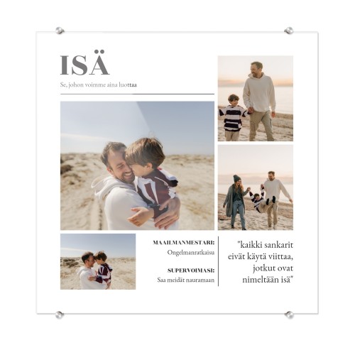 Akryylilasitaulu 40 x 40 cm