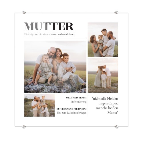 Foto hinter Acrylglas 40 x 40 cm