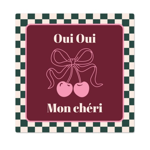 Checker Cherie Mood Text - Only