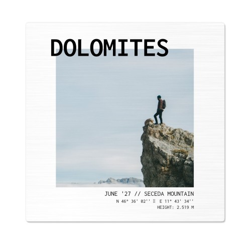 Aluminiumsfoto med børstet overflade 40 x 40 cm Aluminiumsfoto med børstet overflade 40 x 40 cm