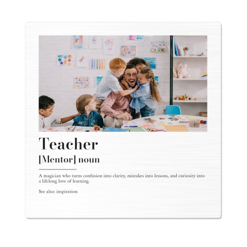 Photo on Metal Brushed 40 x 40 cm