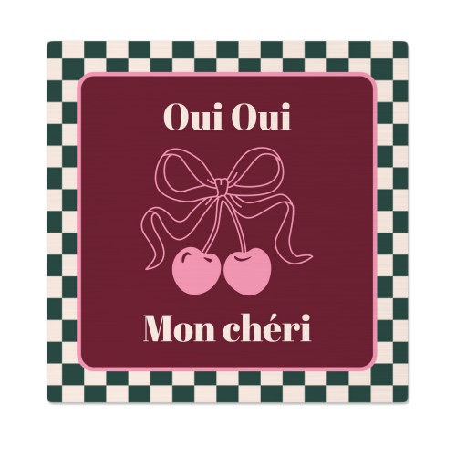 Checker Cherie Mood Text - Only