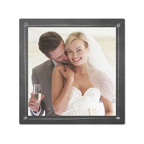 Alumiinitaulu harjatulla pinnalla 40 x 40 cm