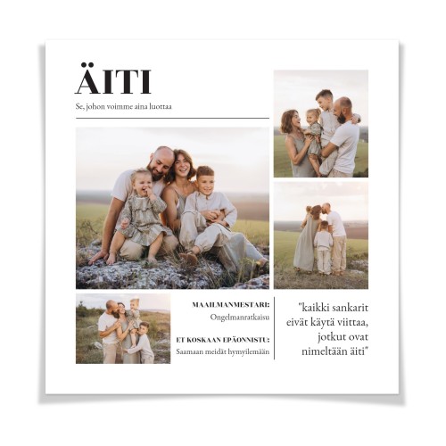 Julistekollaasi 40 x 40 cm Matta Julistekollaasi 40 x 40 cm Matta