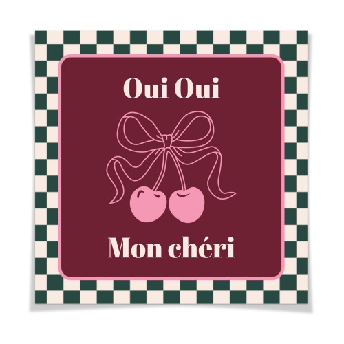 Checker Cherie Mood Text - Only