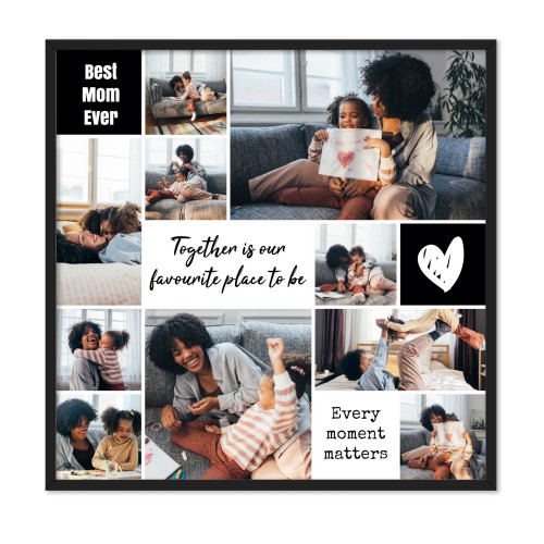 Inramad poster 40 x 40 cm Svart Inramad poster 40 x 40 cm Svart