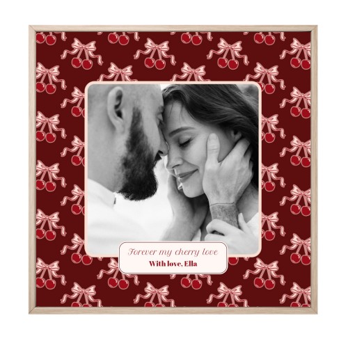 Vintage Cherry Love Text - Only