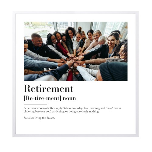 Framed Collage Poster 40 x 40 cm White Framed Collage Poster 40 x 40 cm White