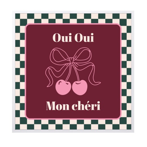 Checker Cherie Mood Text - Only