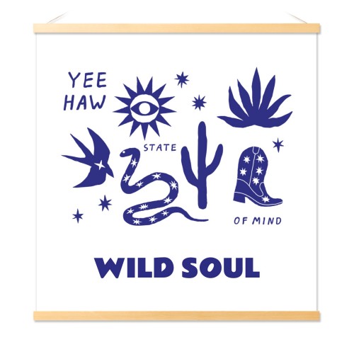 Poster with Magnetic hanger 40 x 40 cm Wood Poster with Magnetic hanger 40 x 40 cm Wood