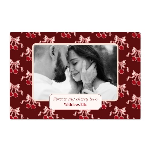 Vintage Cherry Love Text - Only