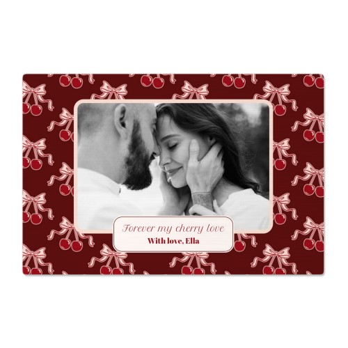 Vintage Cherry Love Text - Only