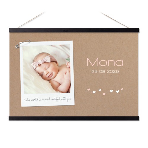 Poster with Magnetic hanger 60 x 40 cm Black