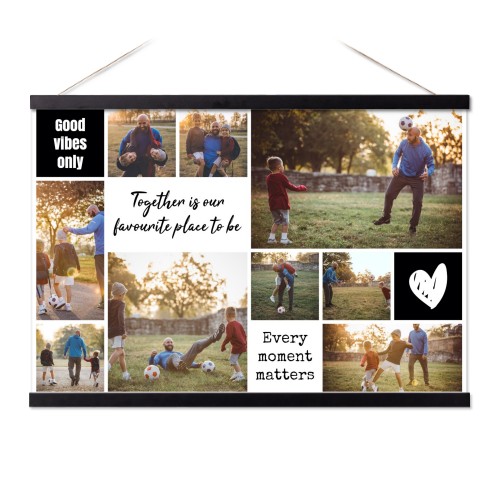 Poster with Magnetic hanger 60 x 40 cm Black Poster with Magnetic hanger 60 x 40 cm Black