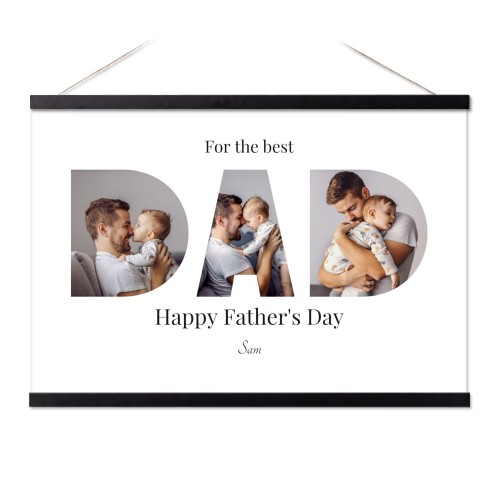 Poster with Magnetic hanger 60 x 40 cm Black