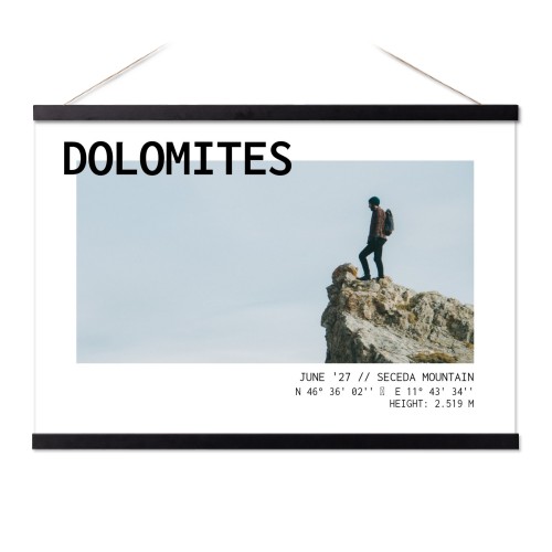 Plakat med Plakatophæng 60 x 40 cm Sort