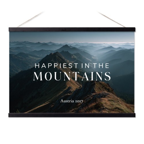 Plakat med Plakatophæng 60 x 40 cm Sort