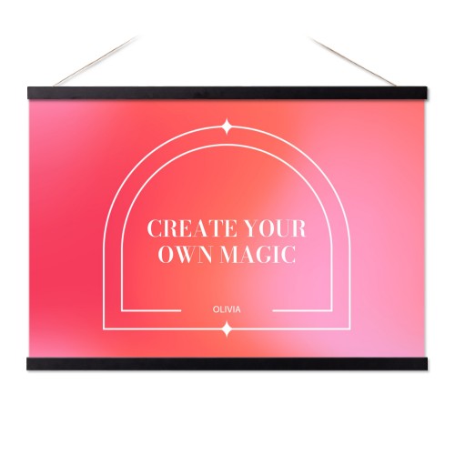 Poster med Posterhängare 60 x 40 cm Svart