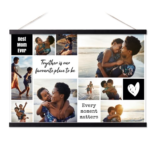 Poster with Magnetic hanger 60 x 40 cm Black