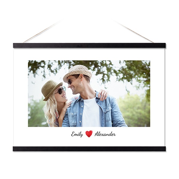 Poster avec support magnétique 60 x 40 cm Noir