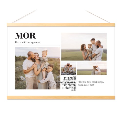 Plakat med Plakatophæng 60 x 40 cm Træ