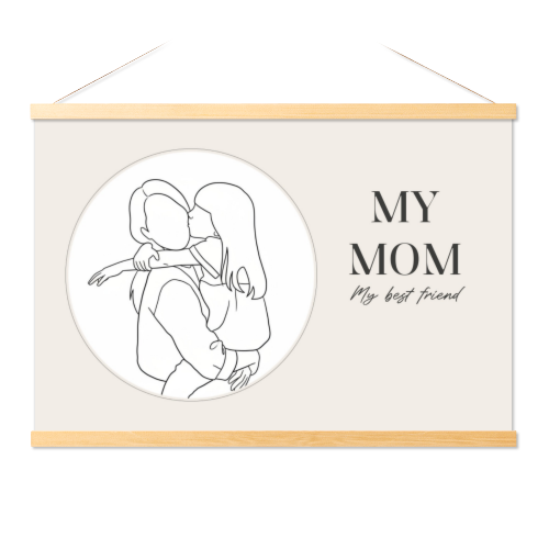 Poster with Magnetic hanger 60 x 40 cm Wood Poster with Magnetic hanger 60 x 40 cm Wood