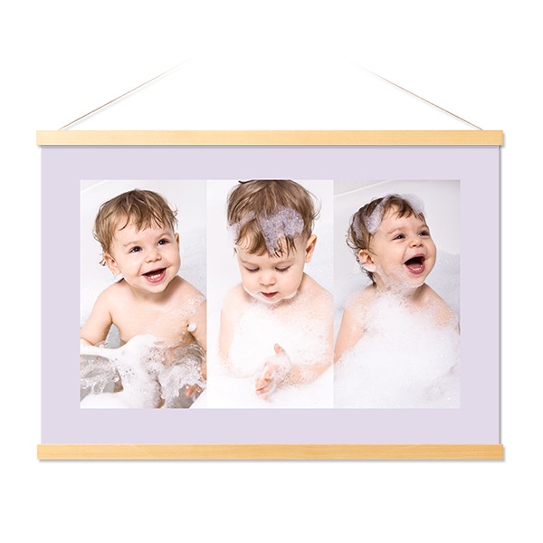 Poster with Magnetic hanger 60 x 40 cm Wood