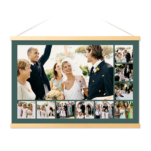 Poster with Magnetic hanger 60 x 40 cm Wood