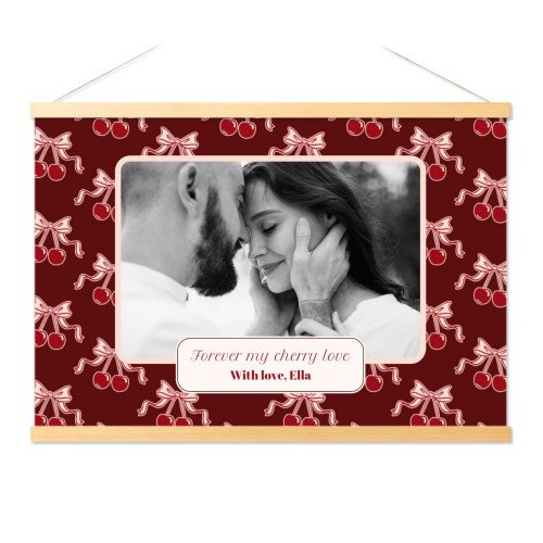 Poster with Magnetic hanger 60 x 40 cm Wood