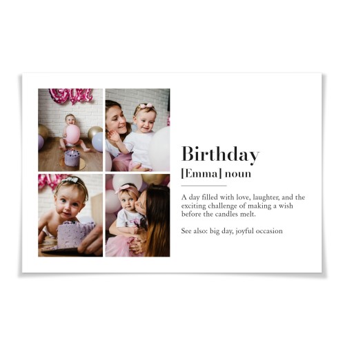 Dictionary Definition with 4 photos