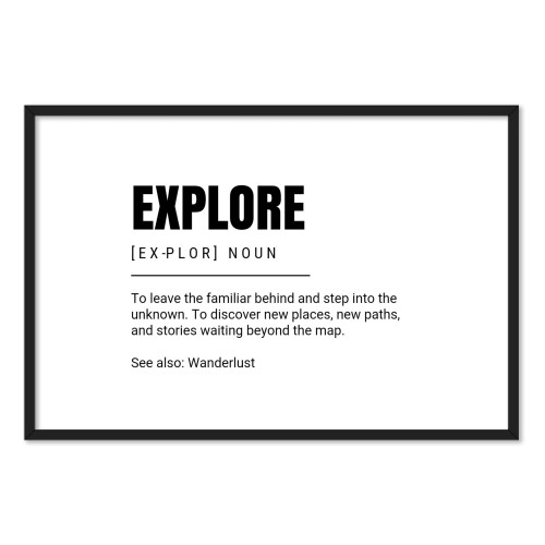 Word Definition - Text Only Bold