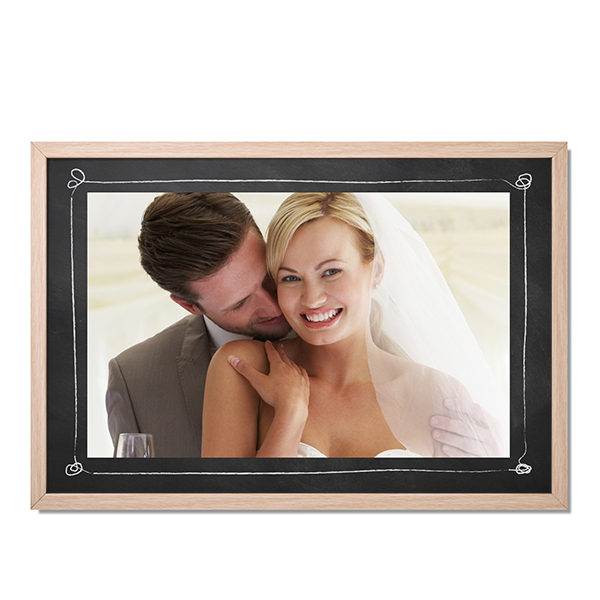 Framed Collage Poster 40 x 60 cm Natural