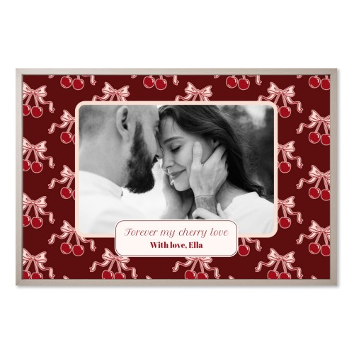 Vintage Cherry Love Text - Only