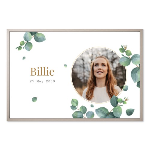 Foto-Collage mit Rahmen 40 x 60 cm Taupe