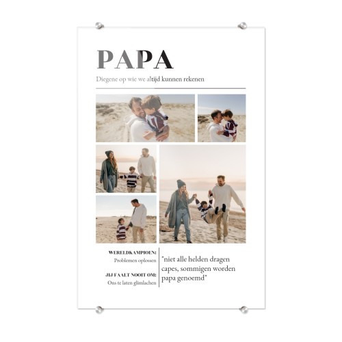 Foto op acrylglas 40 x 60 cm