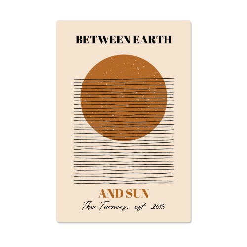 Terracotta Sunscape - Text Only