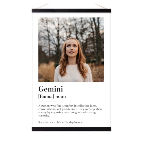 Poster avec support magnétique 40 x 60 cm Noir