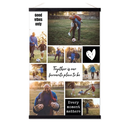 Plakat med Plakatophæng 40 x 60 cm Sort Plakat med Plakatophæng 40 x 60 cm Sort