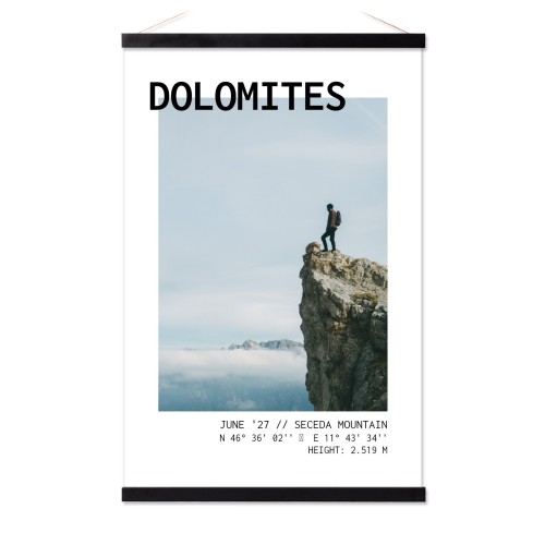 Plakat med Plakatophæng 40 x 60 cm Sort