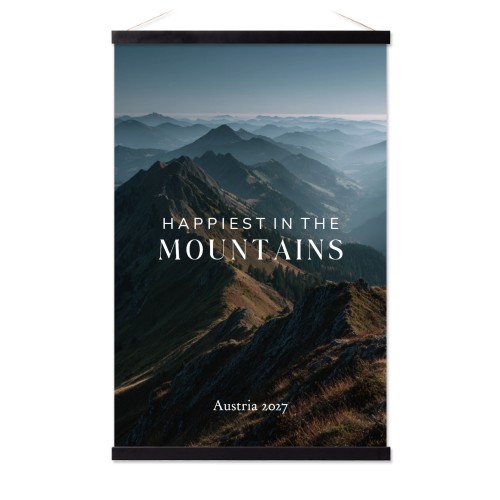 Poster avec support magnétique 40 x 60 cm Noir