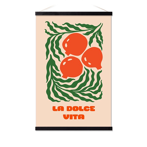 Poster with Magnetic hanger 40 x 60 cm Black
