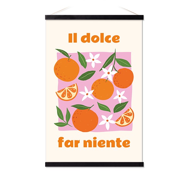Poster with Magnetic hanger 40 x 60 cm Black