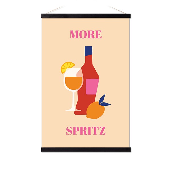 Poster with Magnetic hanger 40 x 60 cm Black