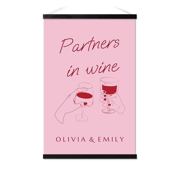 Poster with Magnetic hanger 40 x 60 cm Black