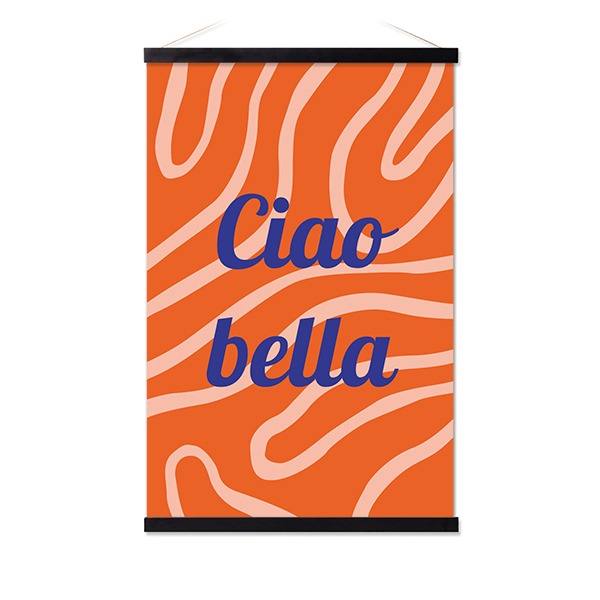 Poster with Magnetic hanger 40 x 60 cm Black