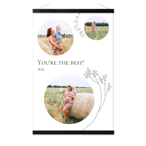 Poster with Magnetic hanger 40 x 60 cm Black