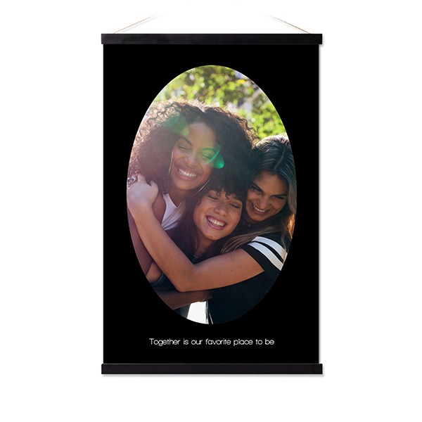 Poster with Magnetic hanger 40 x 60 cm Black